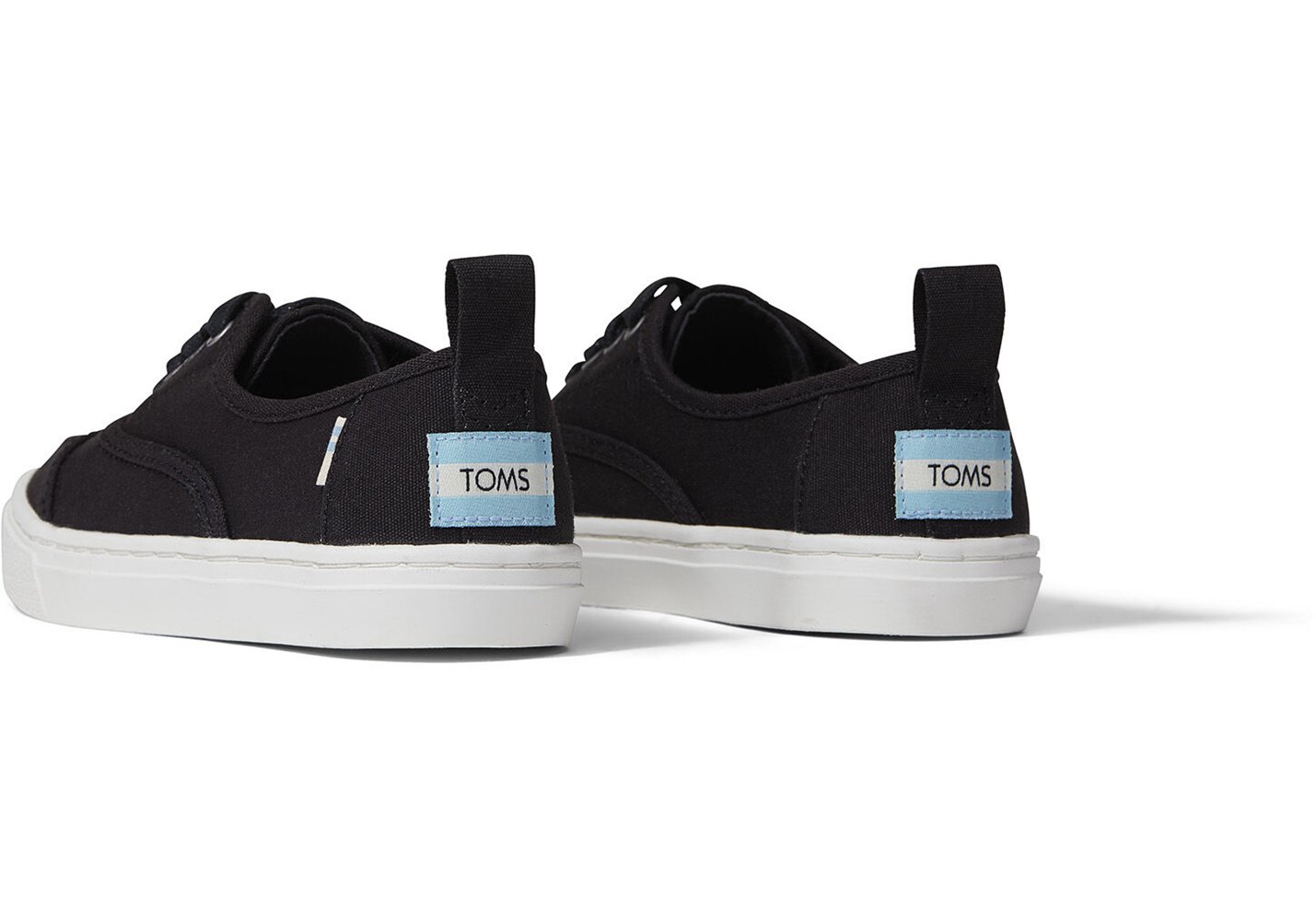 Toms Trampki Dziecięce Czarne - Youth Cordones - 10NFOHLYW